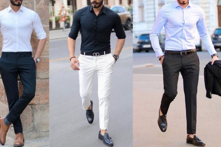 White Shirts And Pants Combos